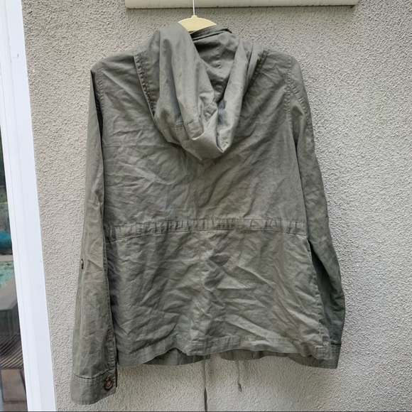 SALE Rubbish Olive Green Jacket w Hoodie Size XL - Picture 6 of 9